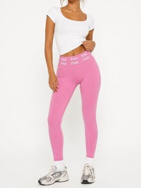 PINK Victoria’s Secret Active Pink Seamless Leggings Size S